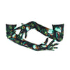 opera length gem print spandex gloves with scooped arms
