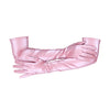 opera length shiny pink vinyl gloves with arms folded