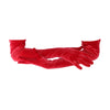 opera length red velour gloves with arms folded