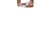 wrist length puffy white tulle gloves with accent white polka dots with arms folded and left hand resting on right arm