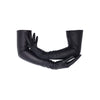 luxury black leather gloves with cradled arms