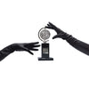 luxury black leather gloves reaching for a trophy