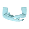opera length satin seafoam gloves with cradled arms