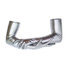 deep silver metallic spandex gloves