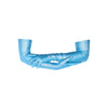 blue foil dot spandex gloves