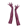 wing + weft gloves made of purple sequin fabric