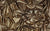 black and gold dot foil fabric