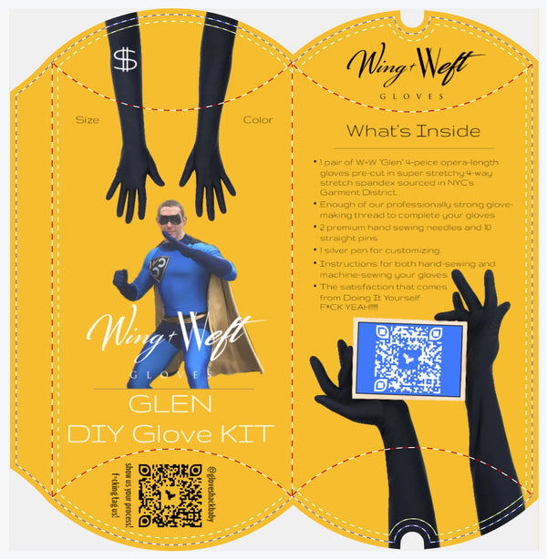 image of the DIY glove kit sold by Wing and Weft Gloves