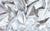 silver fabric swatch of peeble metallic vinyl