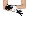 photo of a hand model wearing Wing + Weft's Penn Station gloves