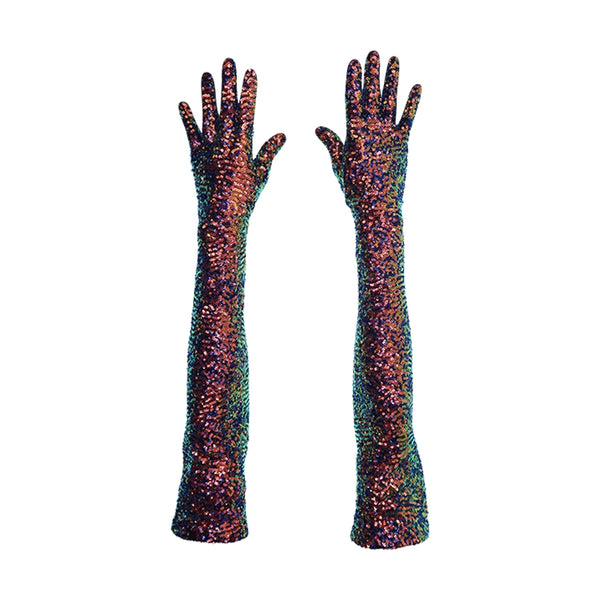 top view of the Vera handmade gloves