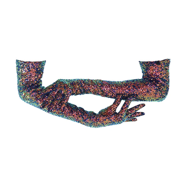 the vera gloves being worn by a model