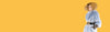 yellow banner featuring a model wearing wing and weft black gloves