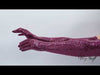 Video of the tamara glove, made out of 4-way stretch knit with sequins.