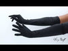model displaying the Marlene gloves, made in NYC