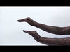VIdeo of sheer mesh gloves with a sleek, modern fit, handcrafted in NYC for high-fashion styling.