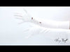 video of a debutante wearing custom gloves from Wing and Weft